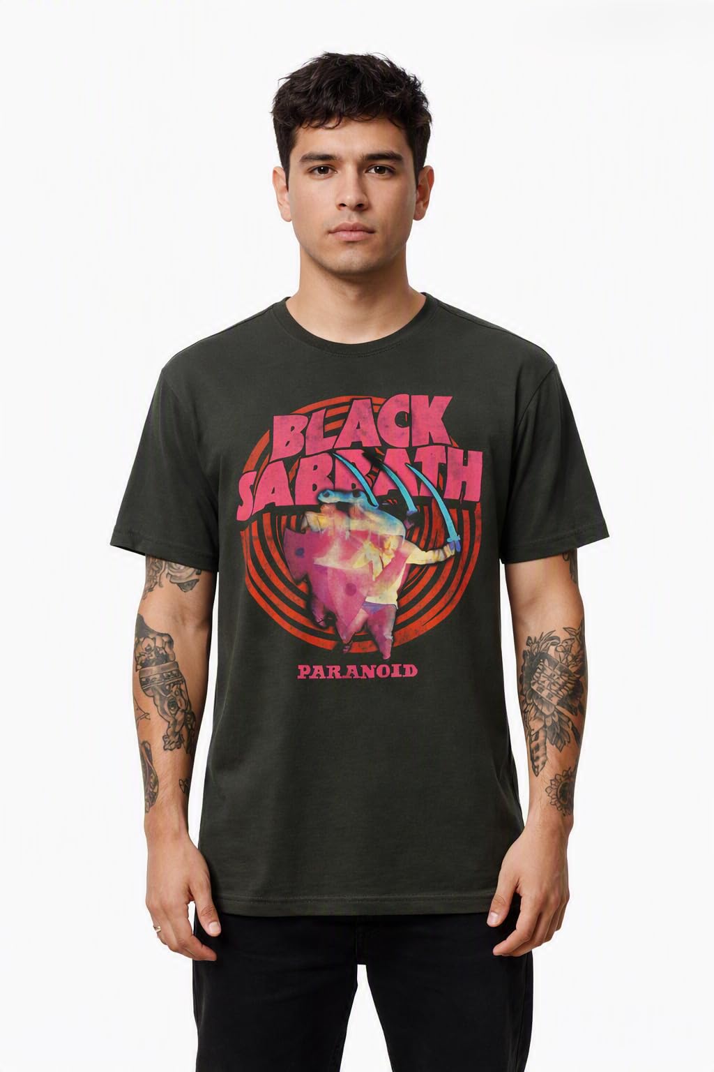 amplified-black-sabbath-t-shirt-unisex-dunkelgrau-retro-l image 2