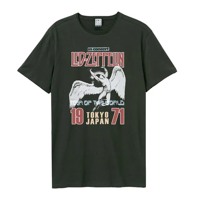 amplified-led-zeppelin-tokyo-71-t-shirt-dunkelgrau-gr-l image 1