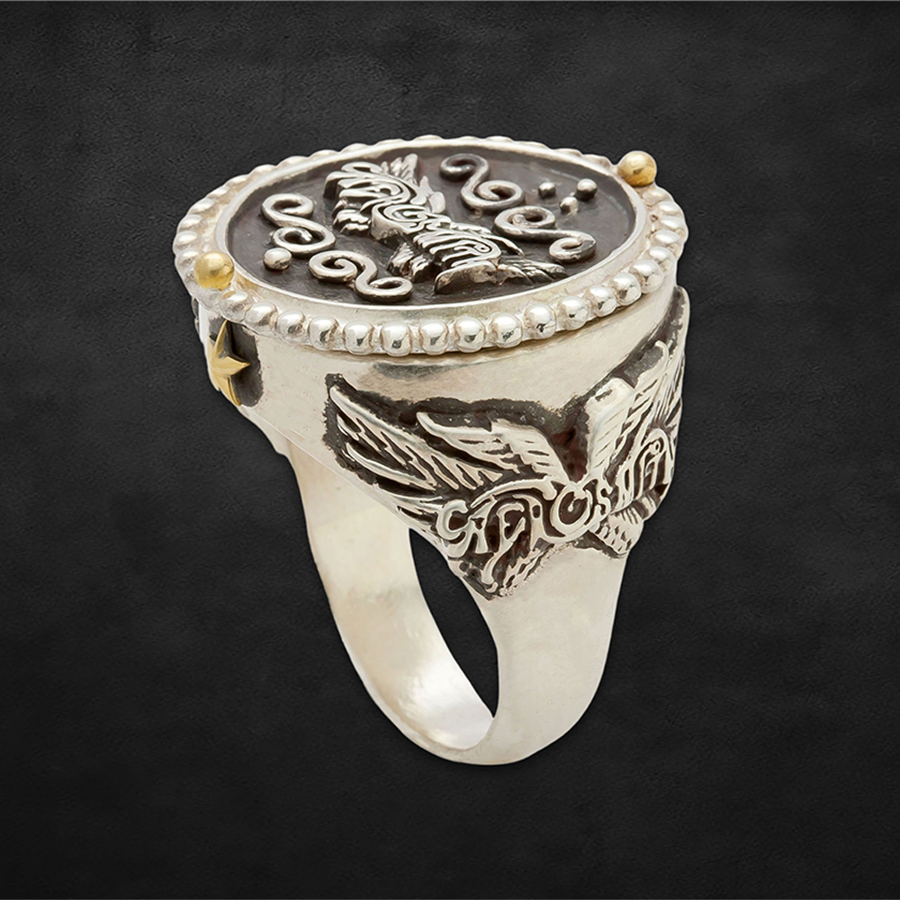 aerosmith-x-distefano-get-your-wings-ring-silberring image 7