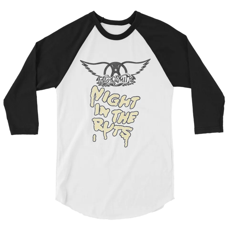 aerosmith-right-in-the-raglan-shirt-schwarz-wei-baumwolle image 1