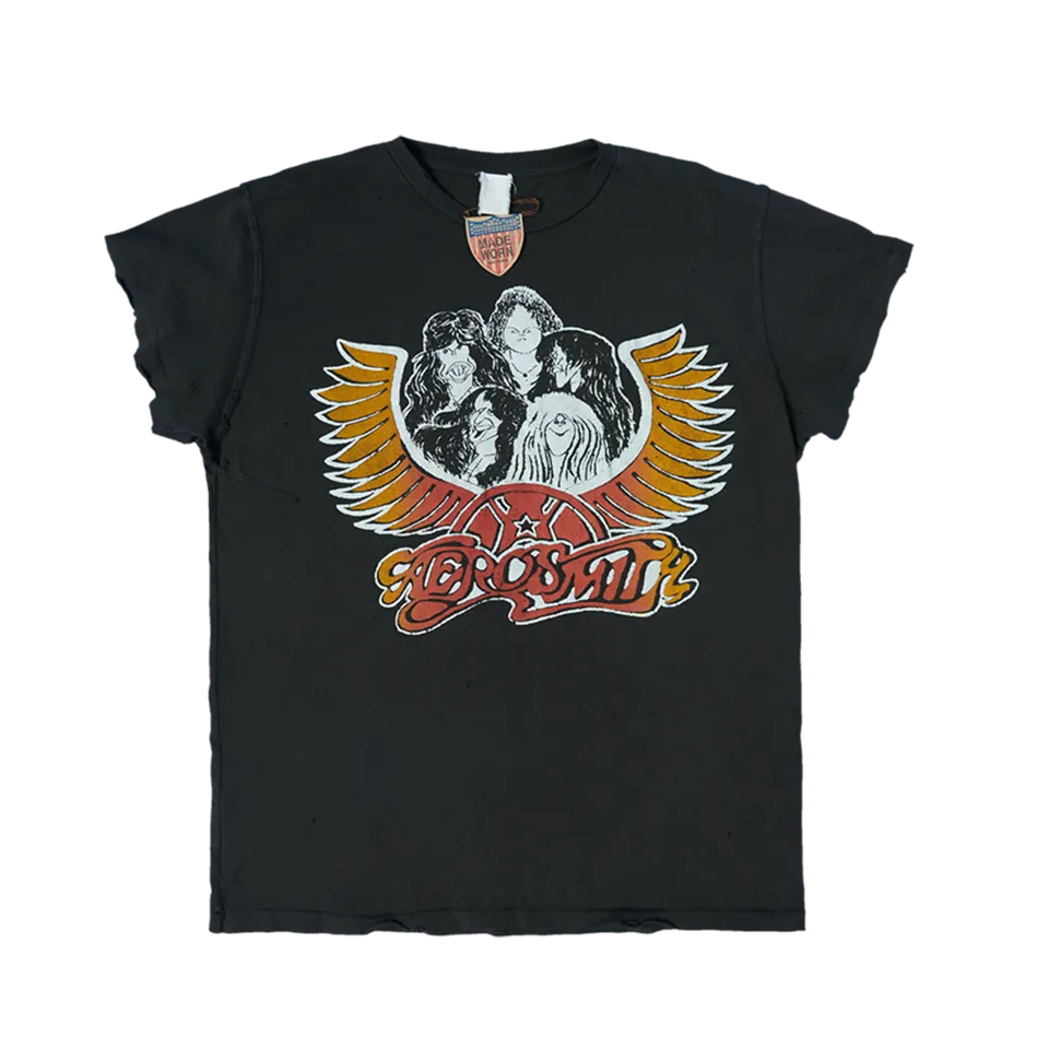 aerosmith-madeworn-drawing-t-shirt-baumwolle-unisex image 1