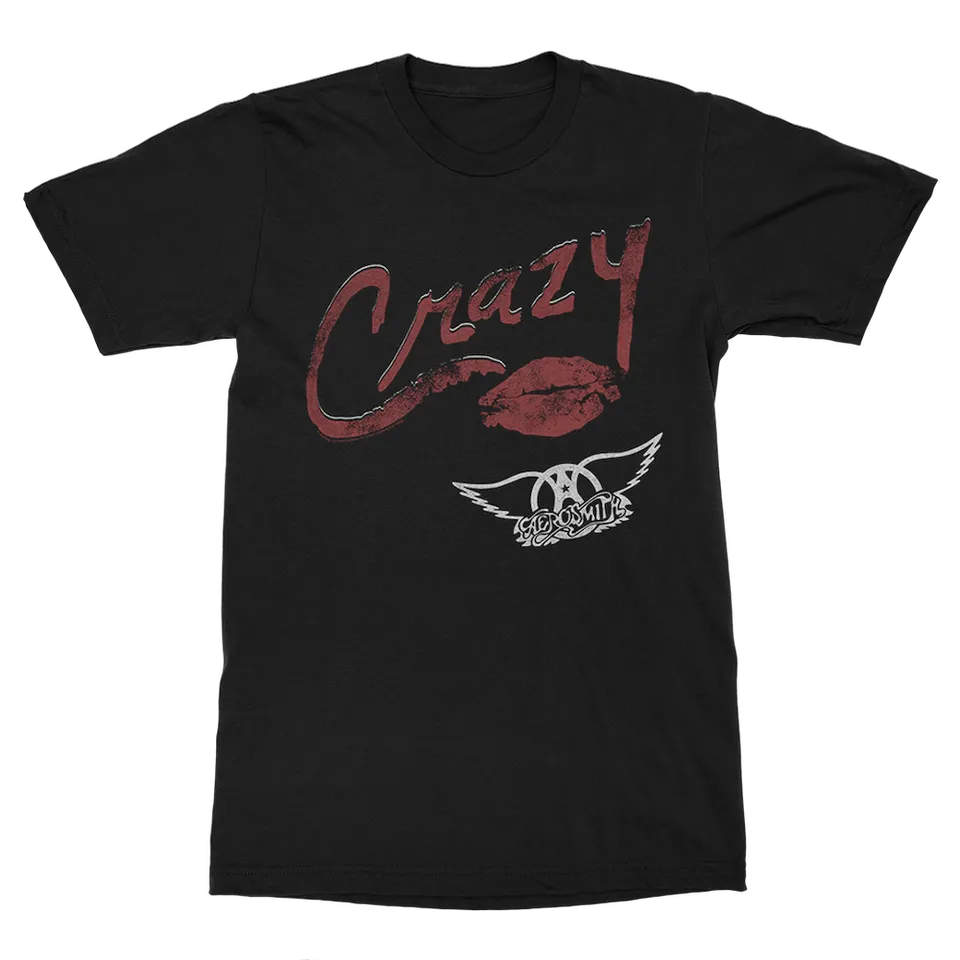 aerosmith-crazy-t-shirt-unisex-schwarz-classic-print image 1
