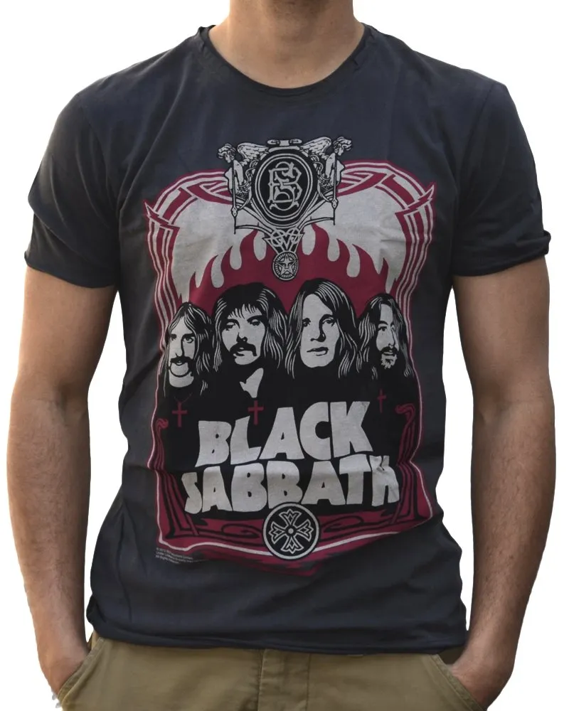 amplified-black-sabbath-crew-tee-t-shirt-herren-schwarz image 1