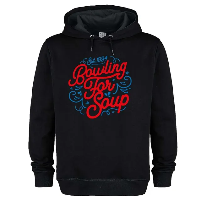 amplified-swirly-hoodie-kapuzenpullover-schwarz-l-baumwolle image 1