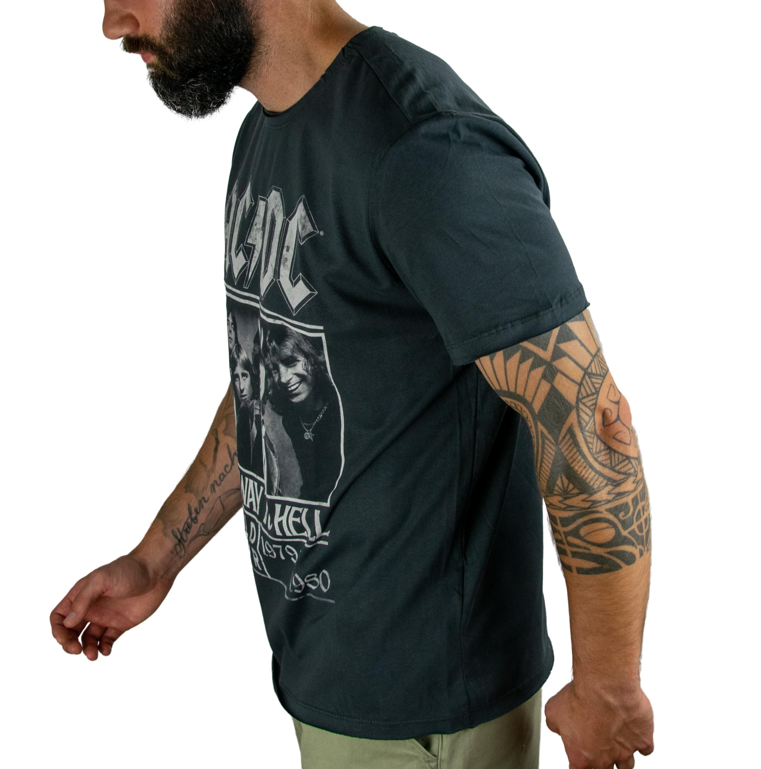 amplified-ac-dc-highway-to-hell-t-shirt-herren-dunkelgrau-poster image 3