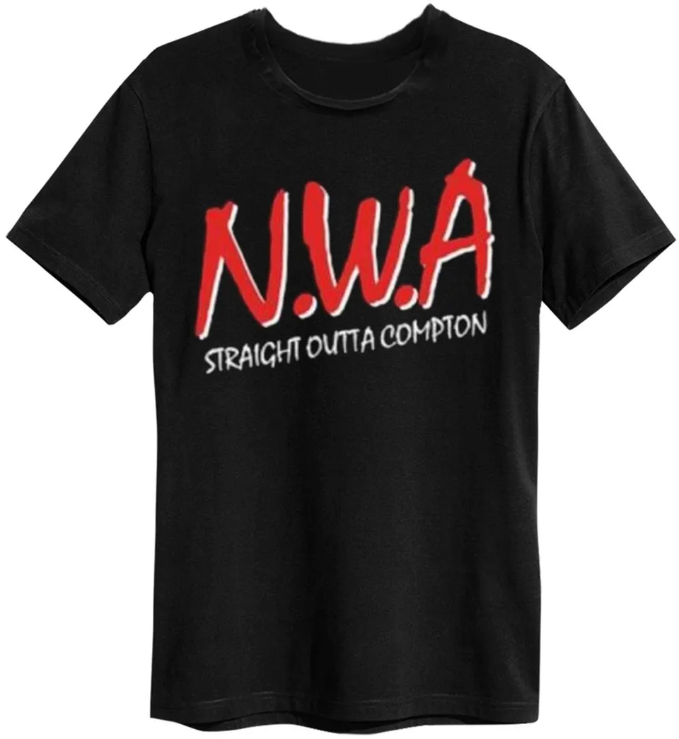 amplified-n-w-a-logo-t-shirt-l-schwarz-hip-hop image 1