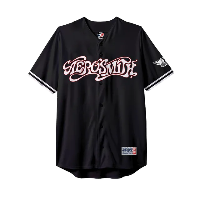 aerosmith-50-years-baseball-jersey-trikot-schwarz-gr-e-l image 1