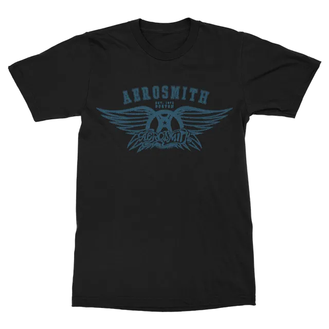 aerosmith-est-1970-t-shirt-schwarz-logo-unisex image 1