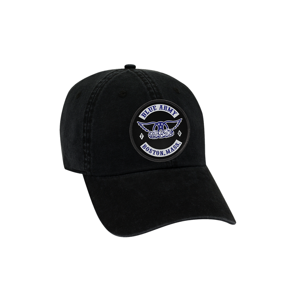 aerosmith-blue-army-cap-dad-cap-mit-patch-verstellbar image 1
