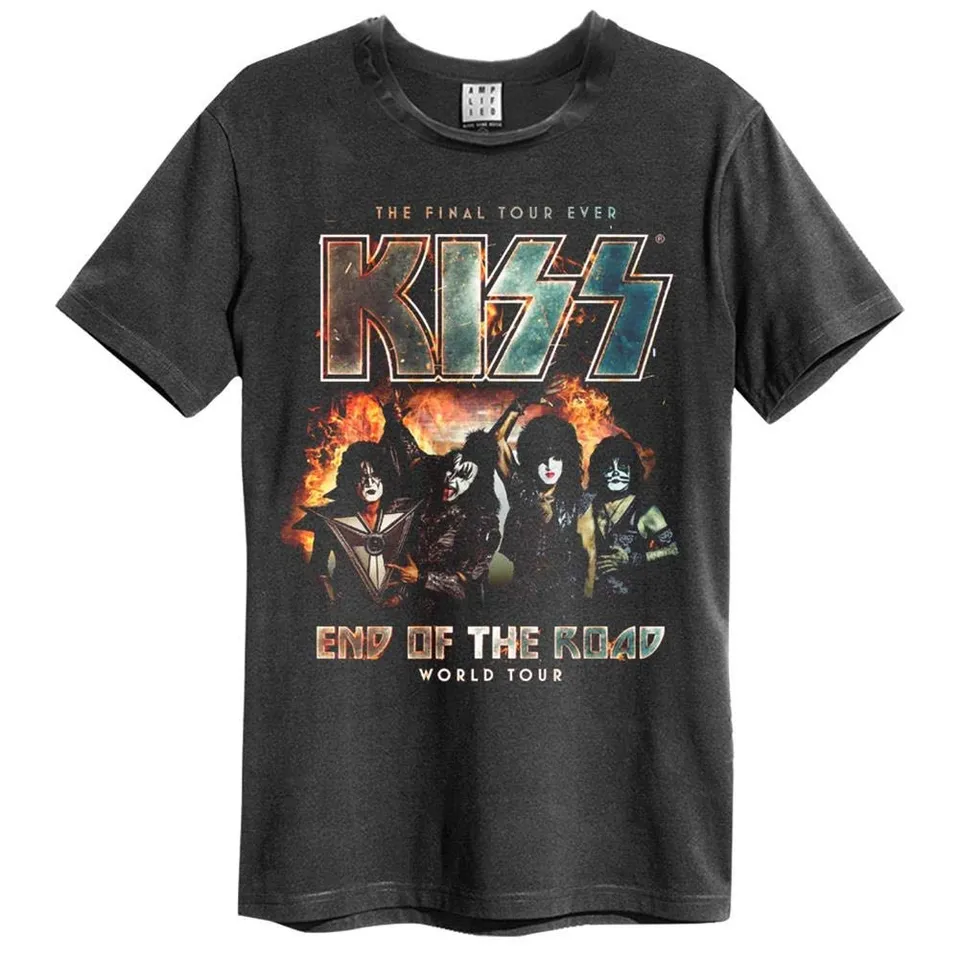 amplified-kiss-end-of-the-road-t-shirt-unisex-dunkelgrau image 1