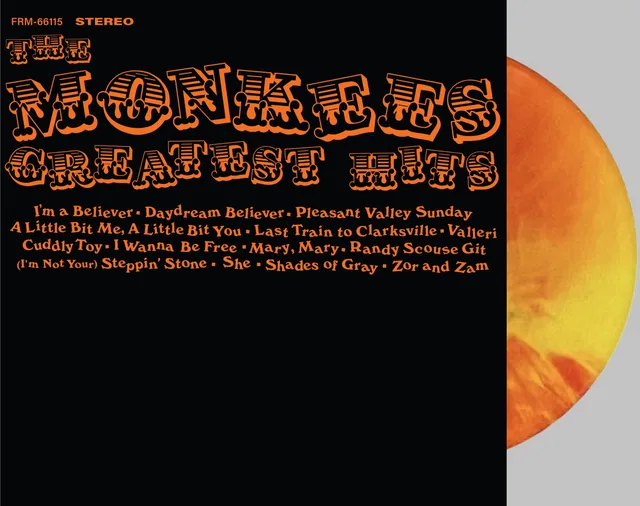 the-monkees-greatest-hits-schallplatte-orange-halloween-swirl-limited-edition image 1