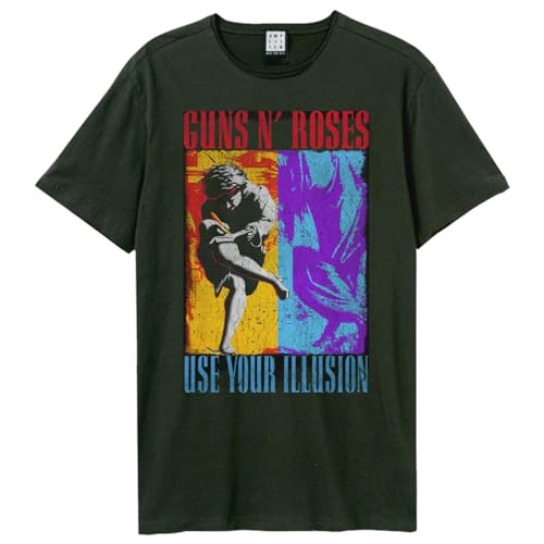 amplified-guns-n-roses-spliced-illusion-bandshirt-dunkelgrau image 4