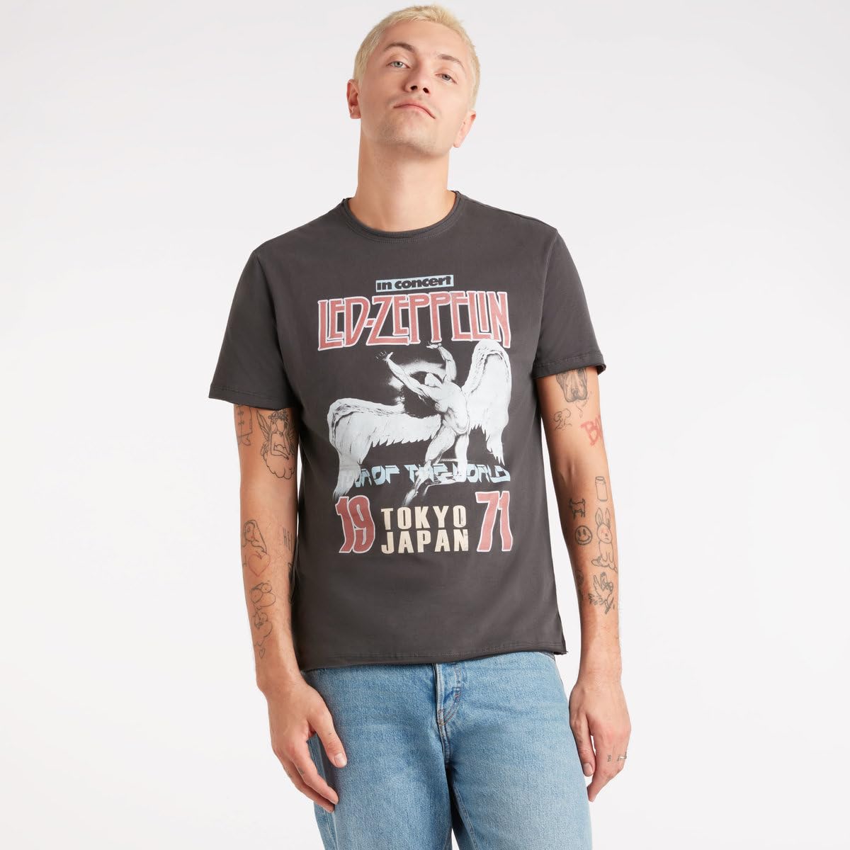 amplified-led-zeppelin-tokyo-71-t-shirt-dunkelgrau-gr-l image 2