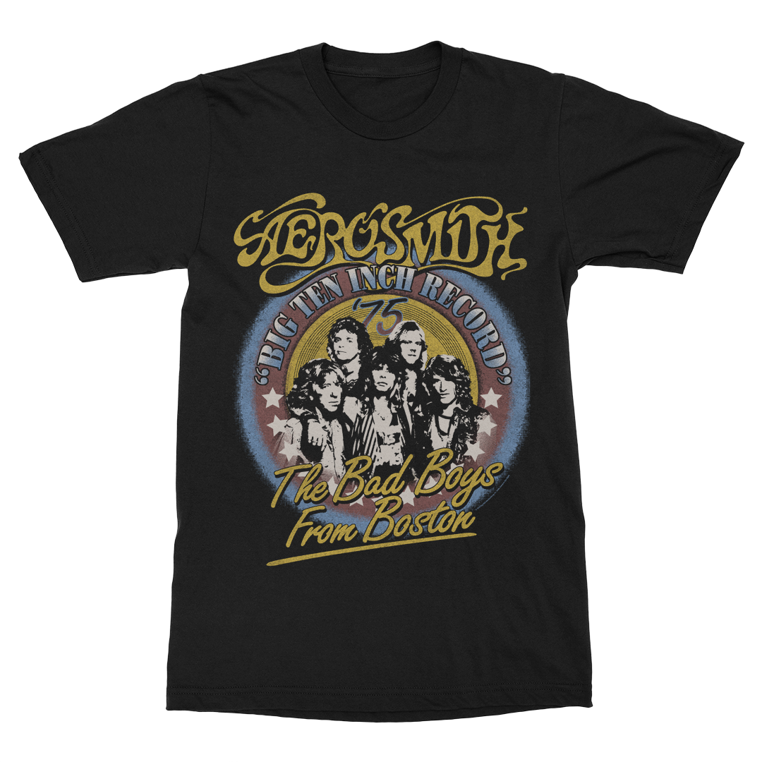 aerosmith-bad-boys-from-boston-t-shirt-schwarz-unisex image 1