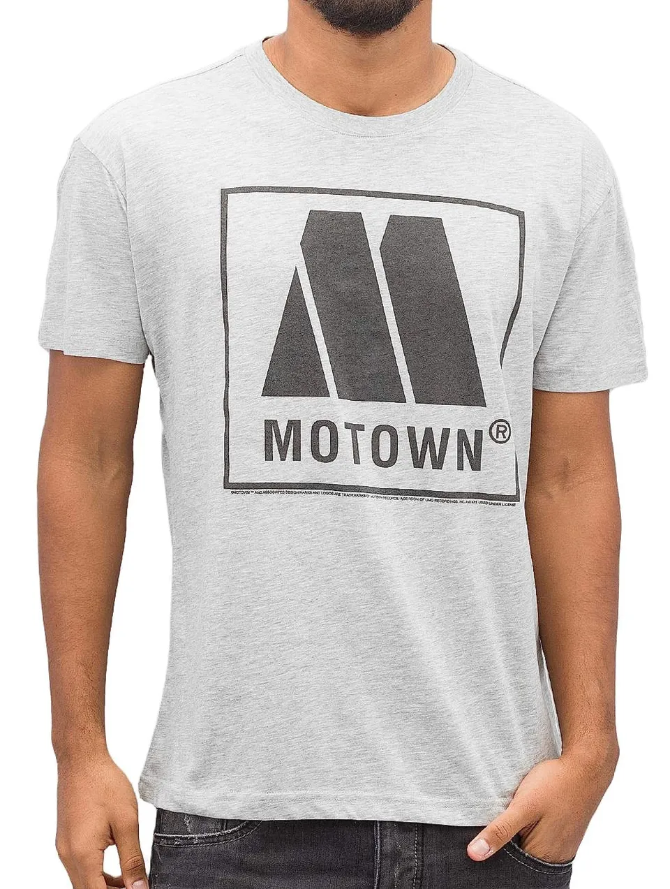 amplified-motown-logo-t-shirt-grau-meliert-label image 1