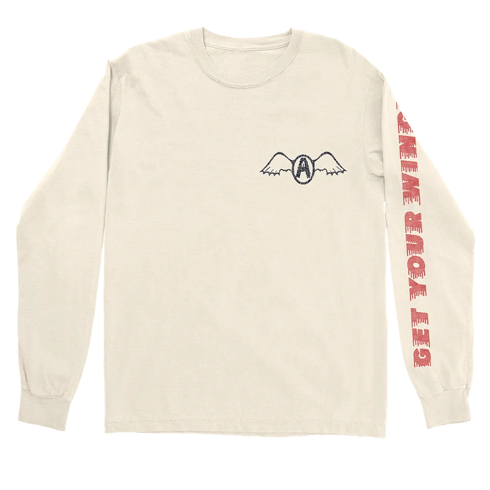 aerosmith-wings-longsleeve-langarmshirt-ivory-baumwolle image 1