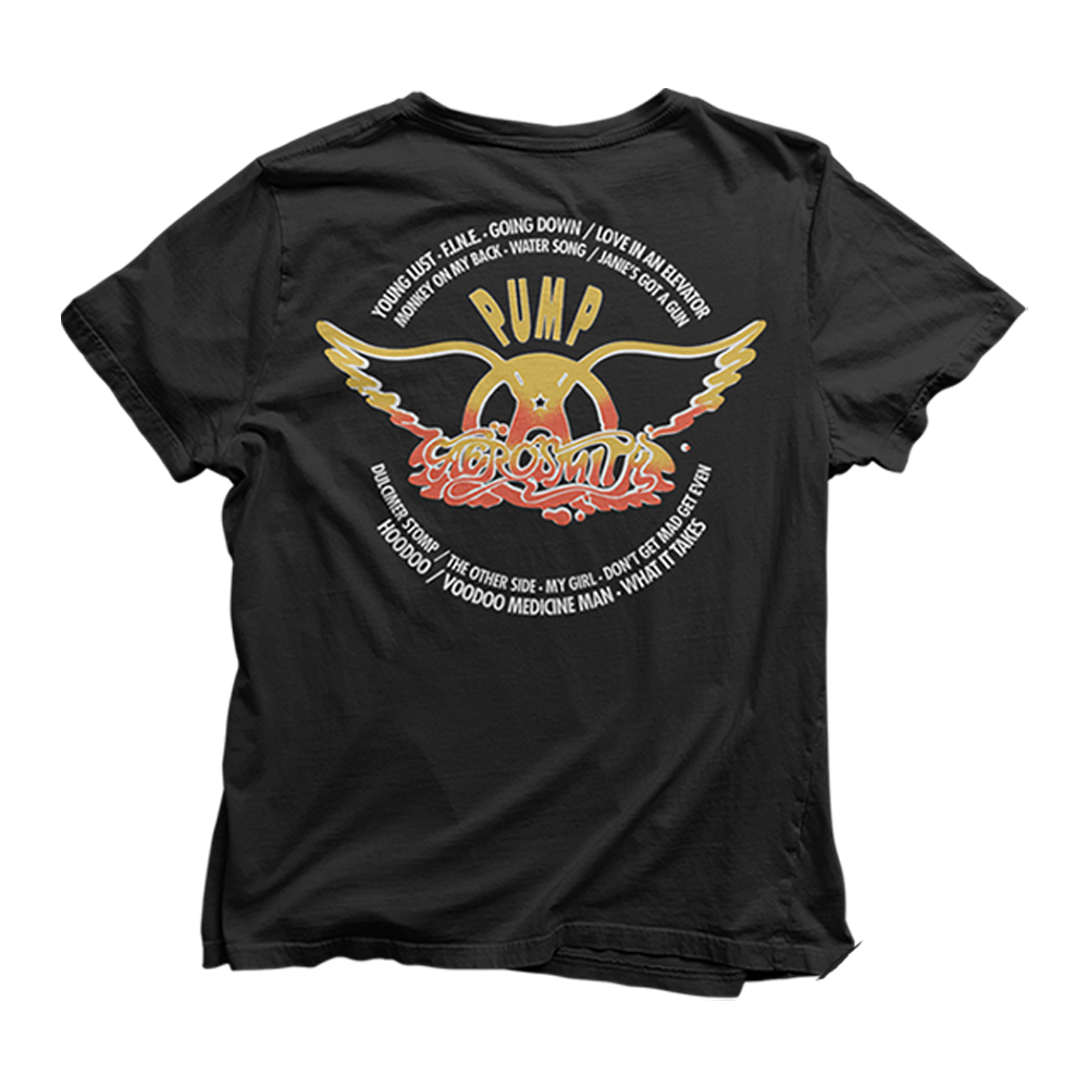 aerosmith-pump-tracklist-t-shirt-schwarz image 2