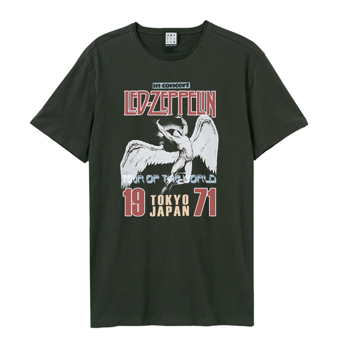 amplified-led-zeppelin-tokyo-71-t-shirt-dunkelgrau-gr-l image 1