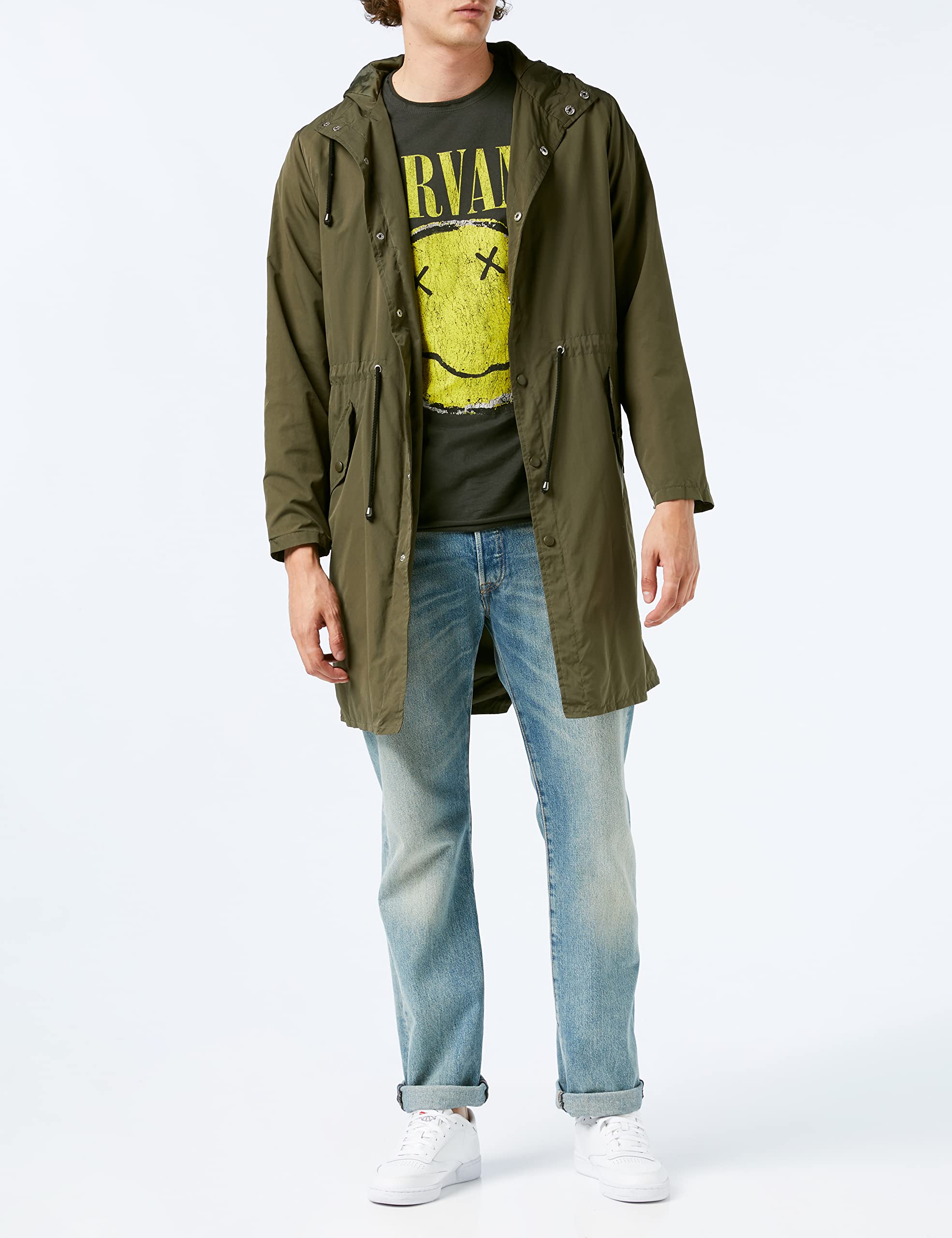 amplified-nirvana-worn-out-logo-t-shirt-xl-smiley image 3