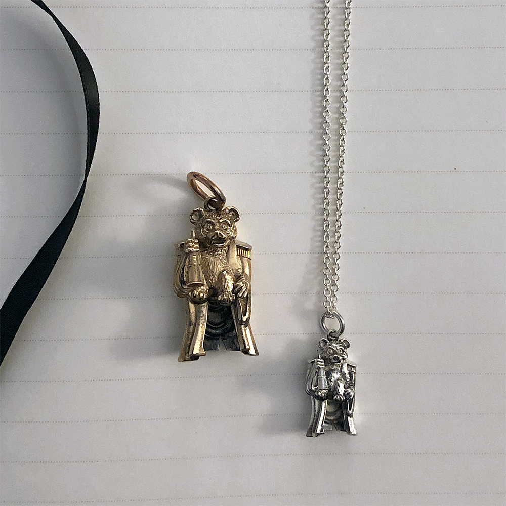 aerosmith-x-distefano-teddy-bear-charm-bronze-klein image 6