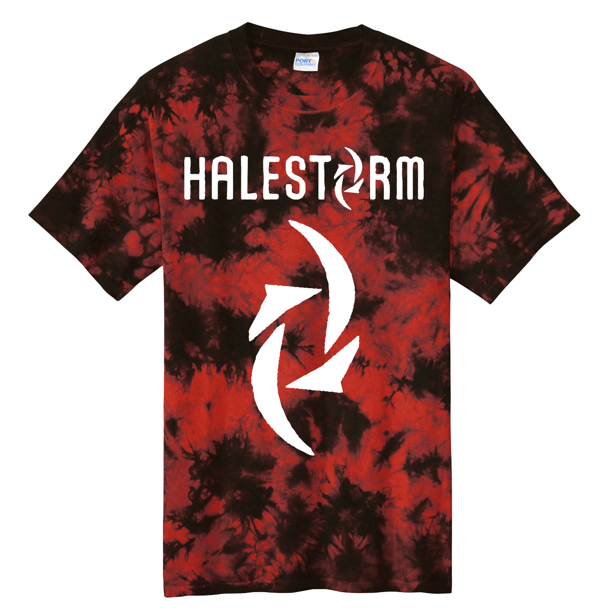 halestorm-dyed-logo-t-shirt-crystal-rot-baumwolle image 1