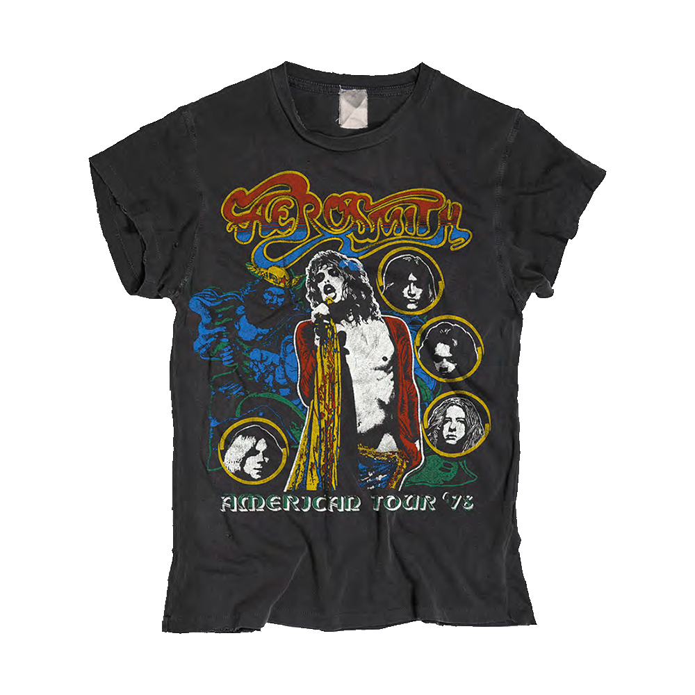 aerosmith-madeworn-american-tour-78-t-shirt-vintage-baumwolle image 1