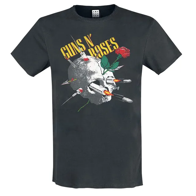amplified-guns-n-roses-needle-skull-t-shirt-vintage image 1