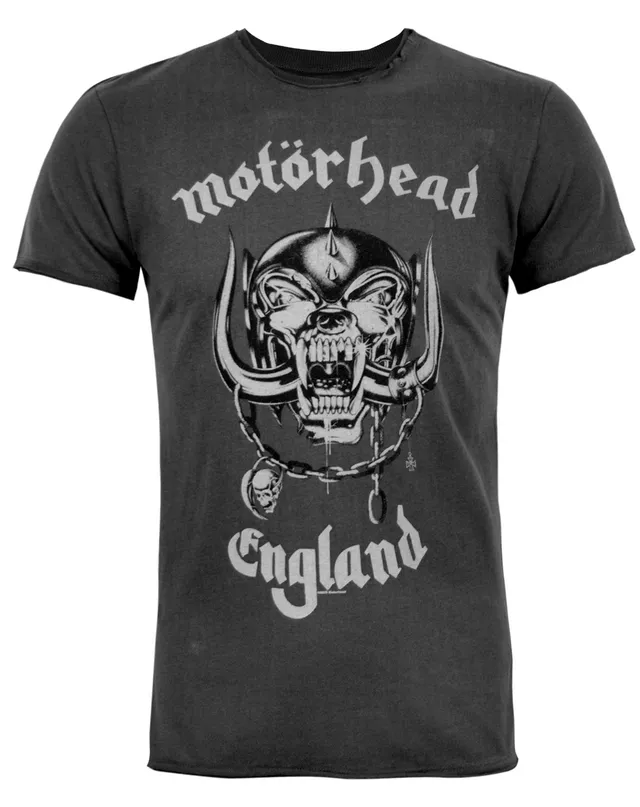 amplified-mot-rhead-england-band-t-shirt-herren-charcoal image 1