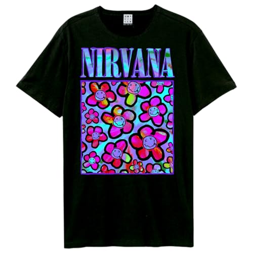 amplified-nirvana-neoflowers-band-t-shirt-m-vintage-look image 4
