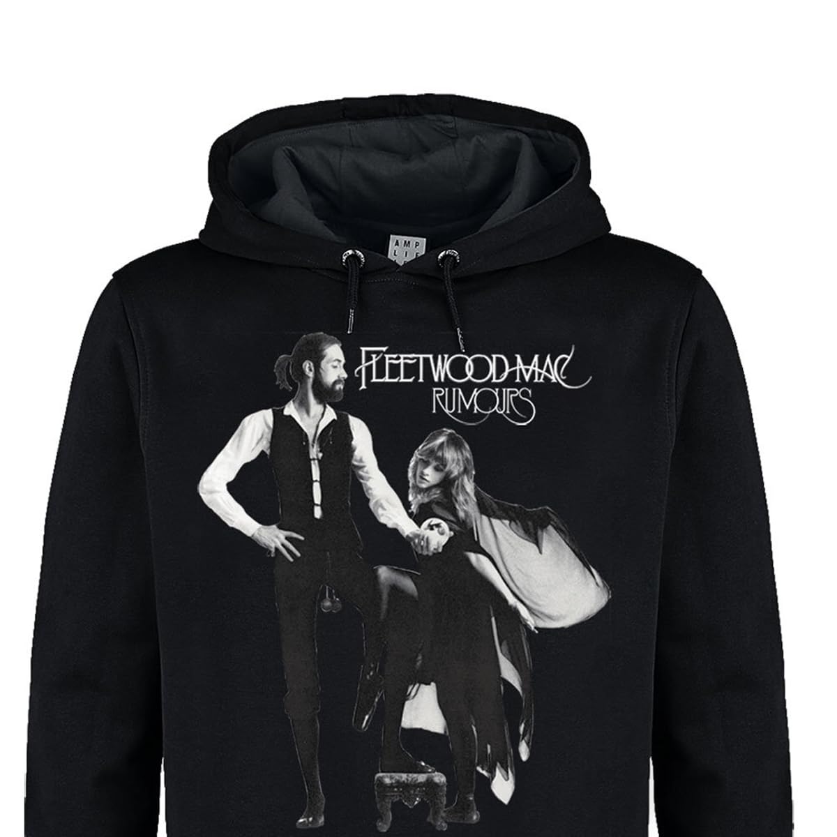 amplified-rumours-kapuzenpullover-schwarz-s-unisex-album-print image 2
