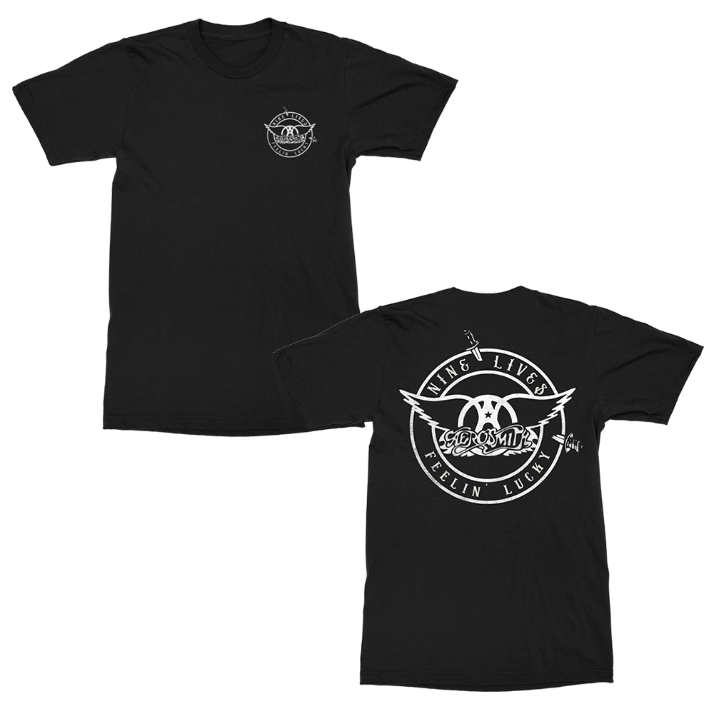 aerosmith-feelin-lucky-t-shirt-schwarz-nine-lives image 1