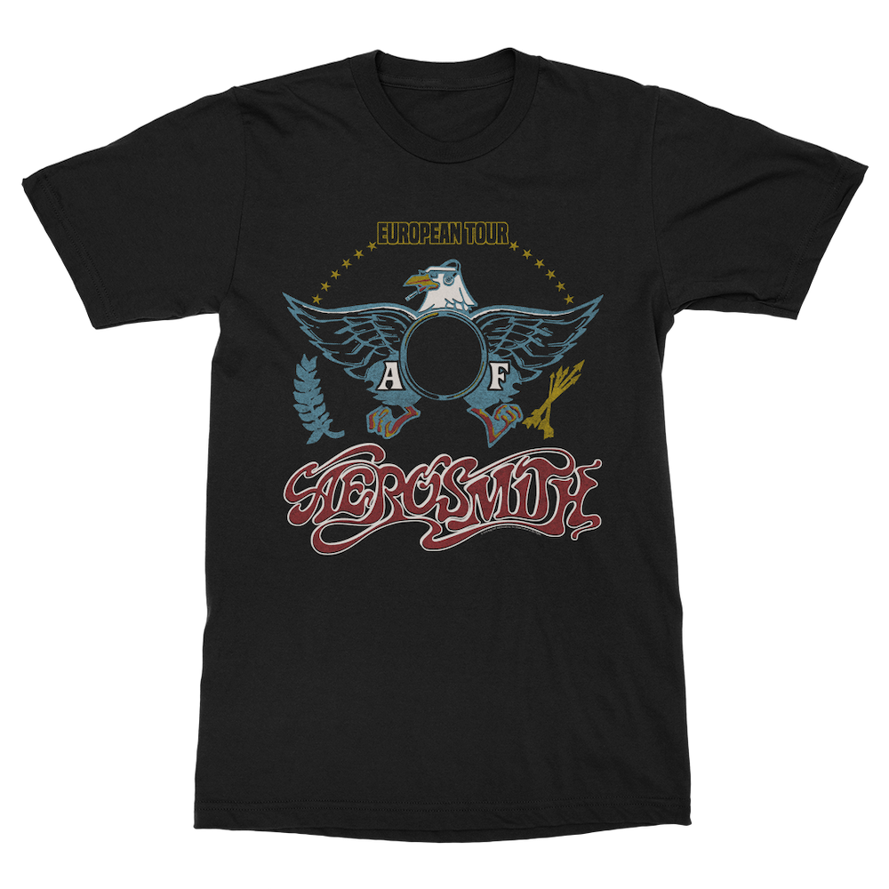 aerosmith-european-tour-t-shirt-unisex-schwarz-vintage image 1