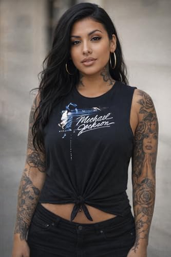 amplified-michael-jackson-top-damen-rmellos-zum-binden image 8