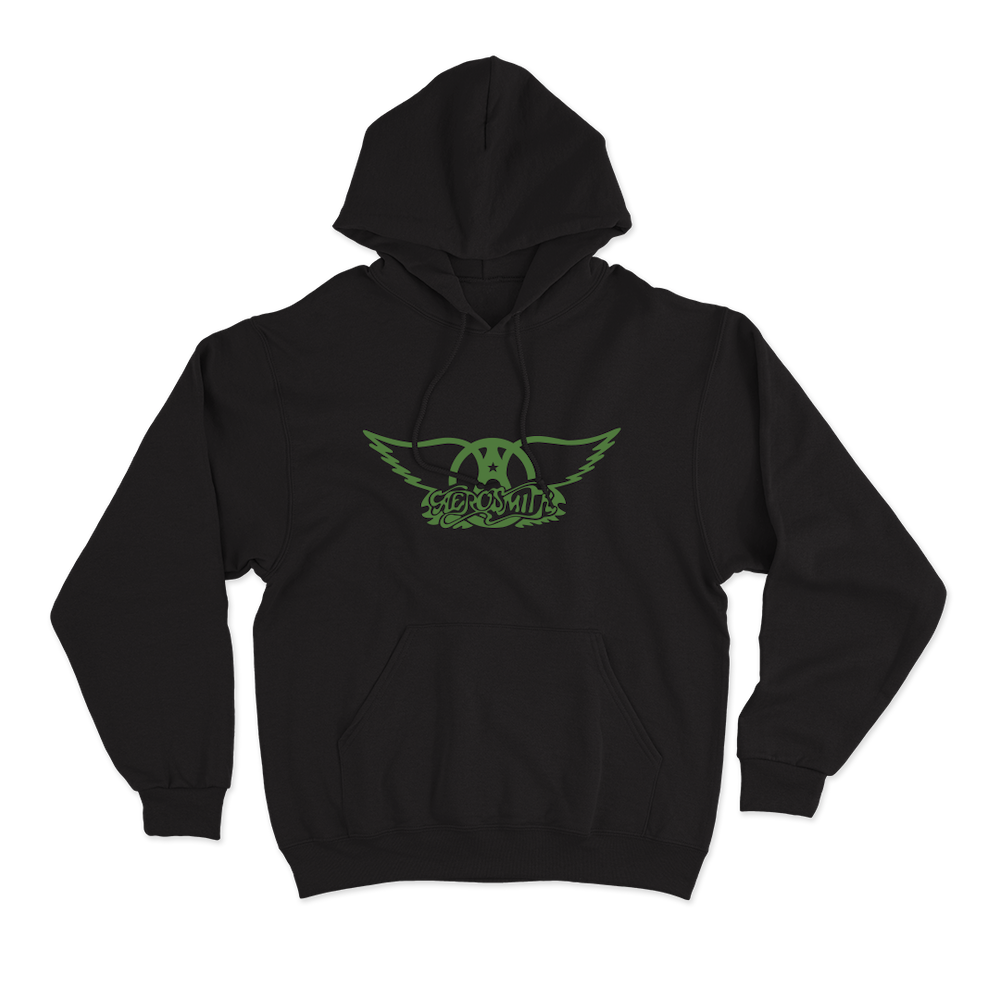 aerosmith-green-wings-hoodie-schwarz-unisex image 1