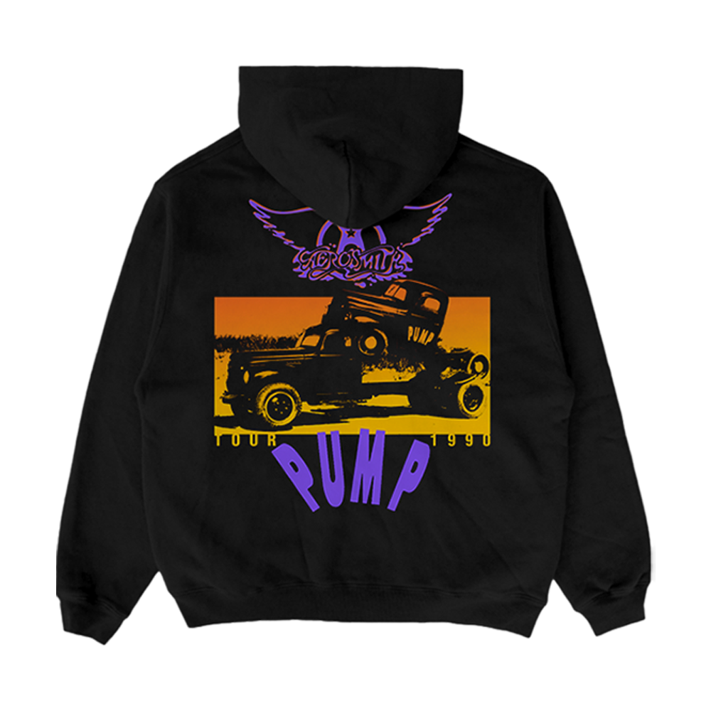 aerosmith-pump-tour-1990-zip-hoodie-kapuzenjacke-schwarz image 2