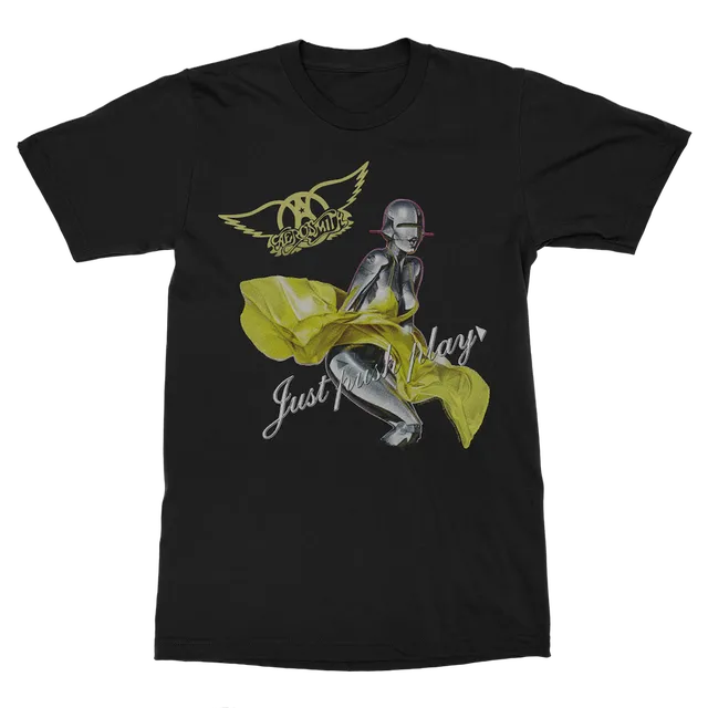 aerosmith-just-push-play-t-shirt-schwarz-unisex-cover image 1