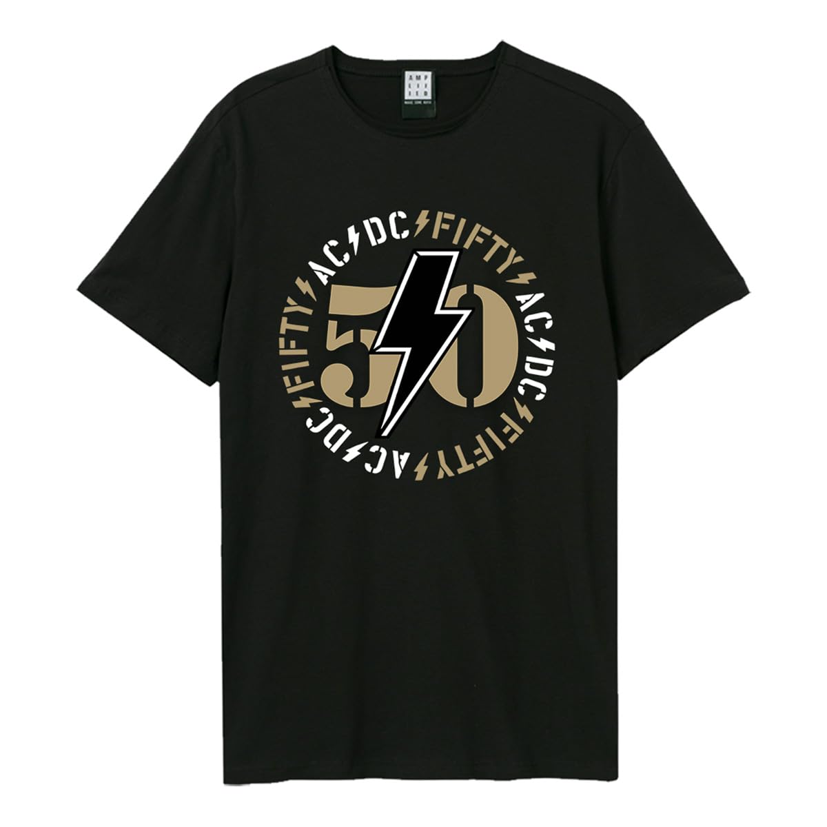 amplified-50-jahre-ac-dc-band-t-shirt-schwarz-vintage image 6