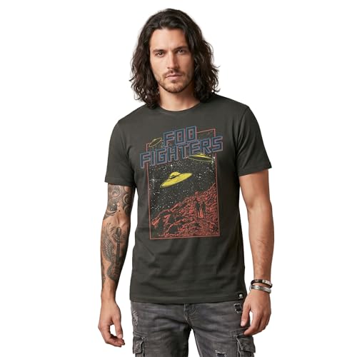amplified-foo-fighters-flying-saucers-t-shirt-l-grau image 5