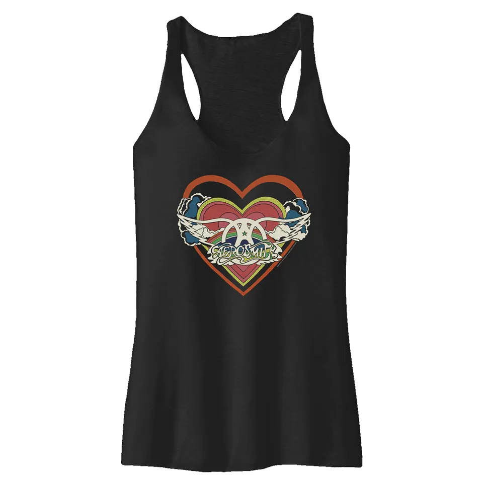 aerosmith-rainbow-heart-tank-top-damen-racerback-tri-blend image 1