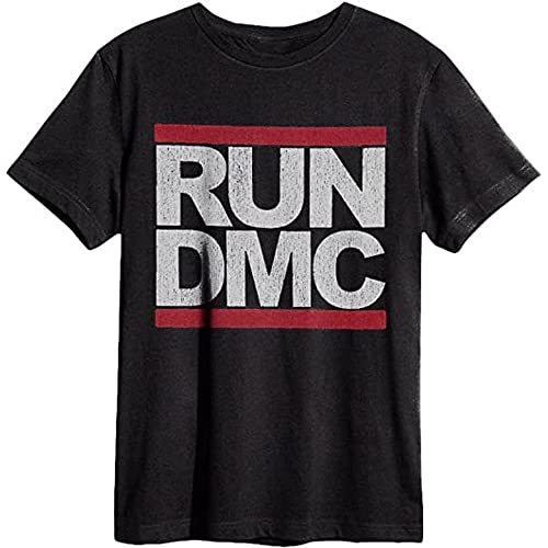 amplified-run-dmc-logo-t-shirt-s-grau-charcoal image 7