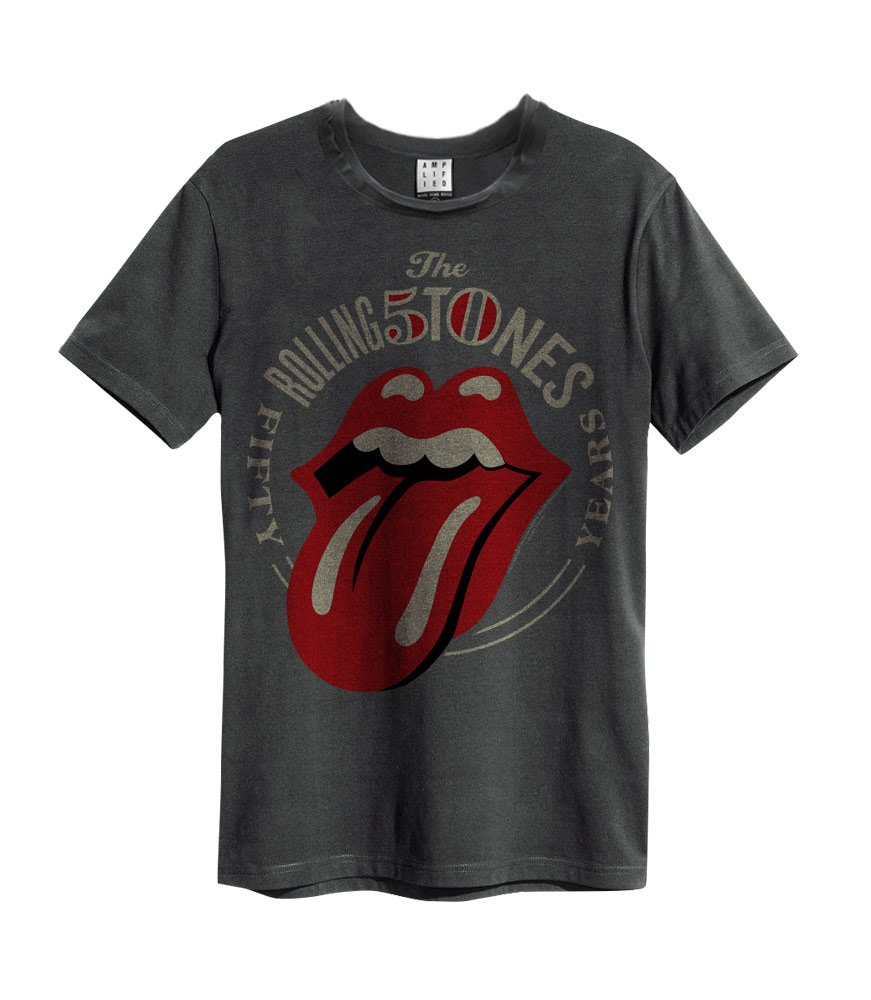 amplified-band-t-shirt-herren-charcoal-s-vintage image 1
