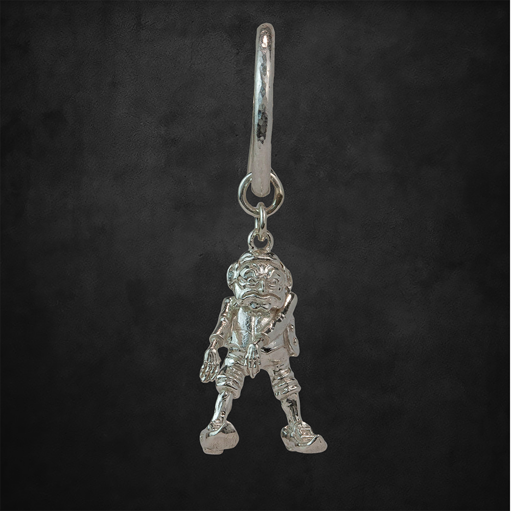 aerosmith-x-distefano-goblin-creolen-silber-single-paar image 1
