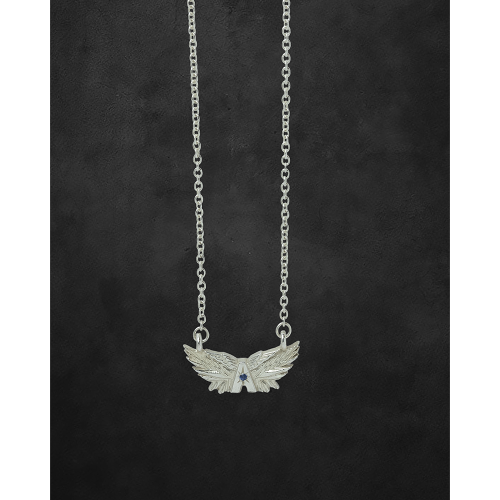 aerosmith-x-distefano-deuces-wings-kette-silber-saphir image 1