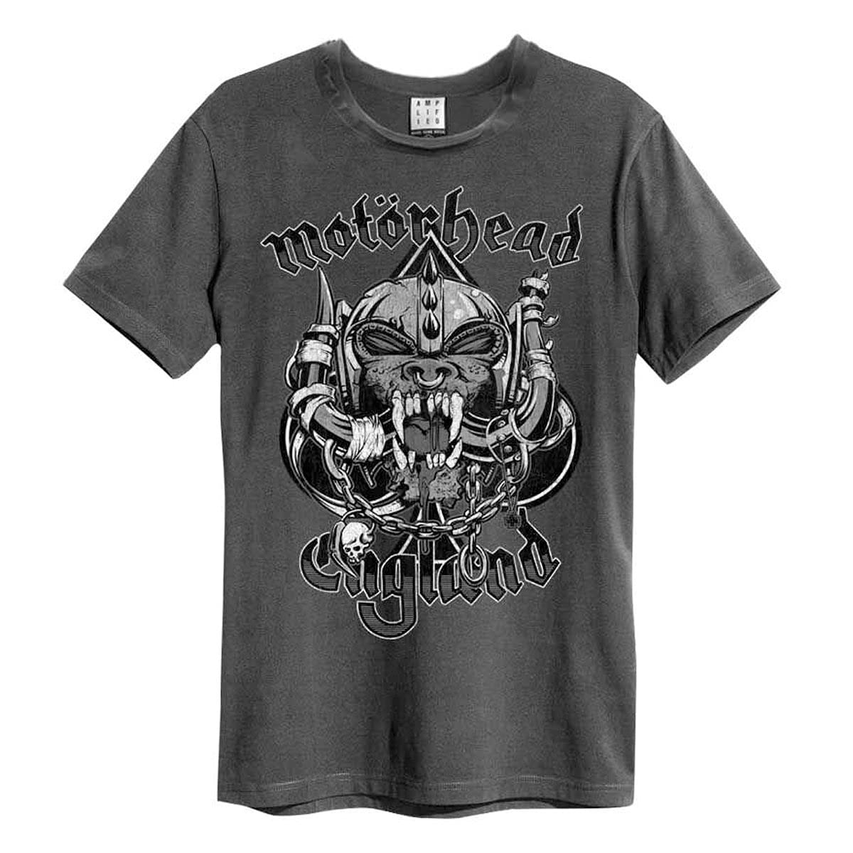 amplified-mot-rhead-snaggletooth-t-shirt-charcoal-medium image 1