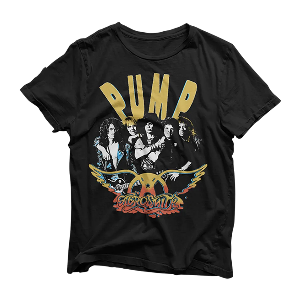 aerosmith-pump-tracklist-t-shirt-schwarz image 1