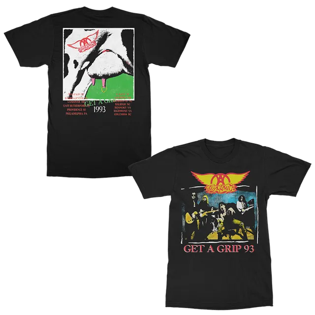 aerosmith-get-a-grip-93-t-shirt-schwarz-unisex-tour image 1