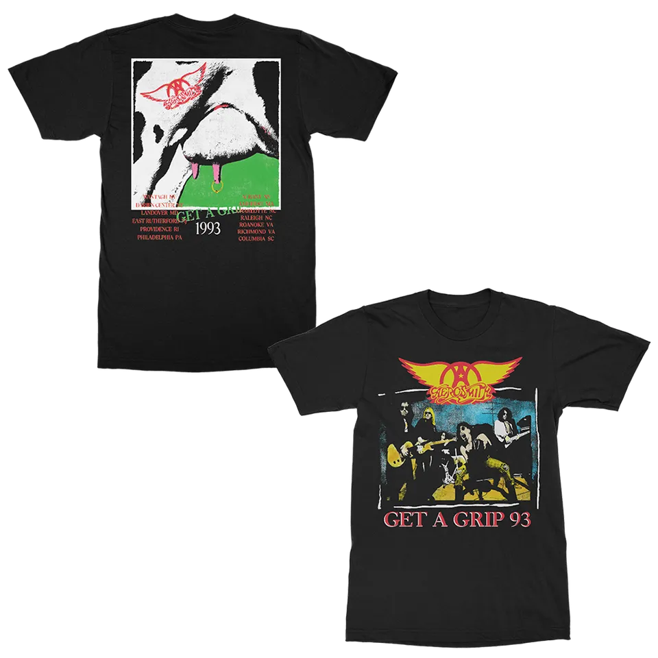 aerosmith-get-a-grip-93-t-shirt-schwarz-unisex-tour image 1