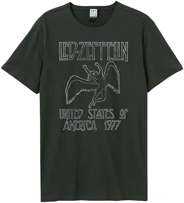 amplified-led-zeppelin-tour-77-t-shirt-groesse-m image 1