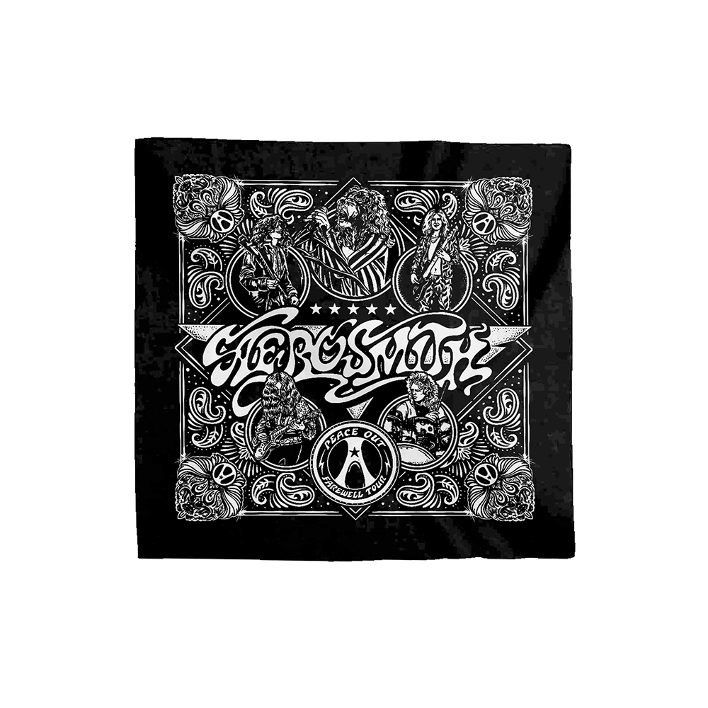 aerosmith-farewell-bandana-tuch-schwarz-baumwolle image 1
