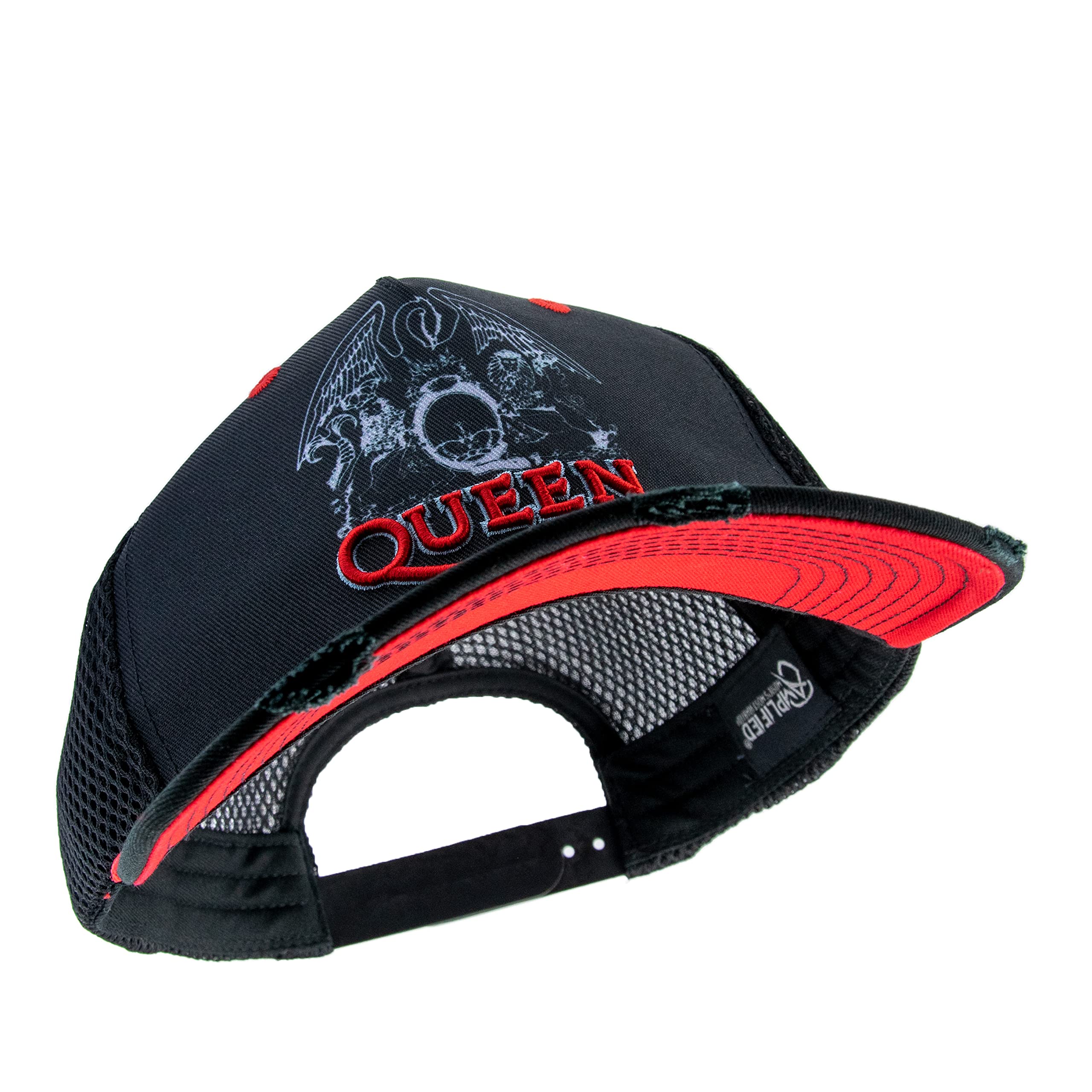 amplified-trucker-band-logo-cap-schwarz-snapback-mesh image 5